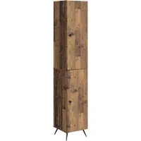 vidaXL Kast Set 2 st Oud hout Bewerkt hout