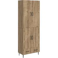 vidaXL Kast Set 2 st Bewerkt hout
