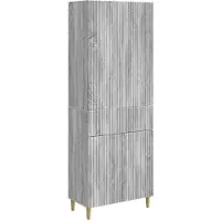 vidaXL Kast Set 2 pcs 66 x 34,5 x 90 cm Bewerkt hout