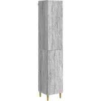 vidaXL Kast Set 2 st Grijs Sonoma Bewerkt hout