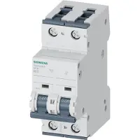 Siemens 5SY6 installatieautomaat 2, uitschakelaarkarakteristiek B, nom. (meet-)stroom
