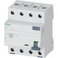 Siemens Aardlekschakelaar 4-polig 63 A 0.03 A 400 V Siemens 5SV3346-6KL