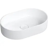Omnires Ovo M+ - Opzetwastafel, 55x36 cm, zonder overloop, wit OVOUNBP