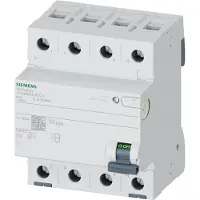 Siemens Aardlekschakelaar 4-polig 63 A 0.03 A 400 V Siemens 5SV33464