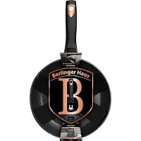 Berlinger Haus GRANITE FRY 28cm Zwart ROSE BH-1952, Pan + steelpan, Zwart