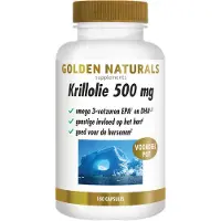 Golden naturals Krillolie 500 mg (softgel capsules) 180 softgel capsules