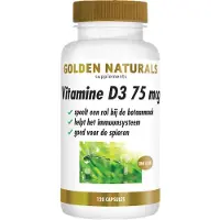 Golden naturals Vitamine D3 75mcg (120 capsules)