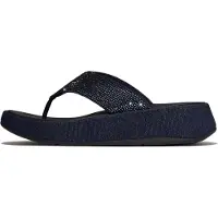 FitFlop Women F-Mode Toe Post Denim And Hotfix Dark Denim-Schoenmaat 37