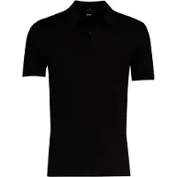 HUGO BOSS Boss Black poloshirt korte mouw zwart structuur