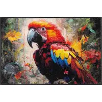 Kleen-Tex Wash+Dry Design Wasbare Deurmat - Parry McParrot - 50 x 75cm