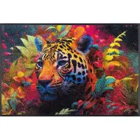 Kleen-Tex Wash+Dry Design Wasbare Deurmat - Leopy McLeopard - 50 x 75cm