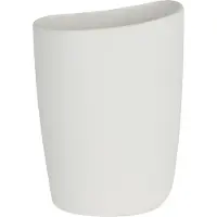 Spirella ETNA Tandenborstelhouder Wit – Tumbler Badkamer Beker voor Tandenborstel en Tandpasta – Badkamer Accessoires – 9,5 x 7 x 12,5 cm