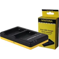 PATONA Dubbele lader EN-EL5 (Lader), Stroomvoorziening voor de camera, Zwart, Geel