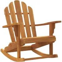 vidaXL Schommelstoel Adirondack 79x100x103 cm massief teakhout