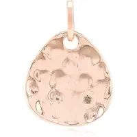 Cavill - Zilveren hanger met roségoudlaag - 0,033 ct I1 Argyle Rose de France diamant - Ronde briljant - Druppelvormige unisex hanger