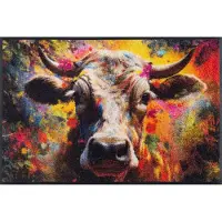 Kleen-Tex Wash+Dry Design Wasbare Deurmat - Cowy McCow - 50 x 75cm