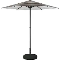 vidaXL Tuinparasol met voet 230 x 230 cm Polyester Rechthoekig
