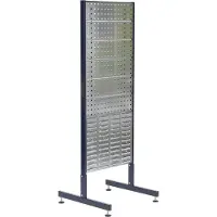 Raaco Dubbelzijdig rek - Stellingkast berging - 4 + 2 panelen - Zilver