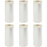 vidaXL Afplaktape met lijm 6 st Doorzichtig 140 x 3300 cm HDPE