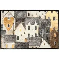 Kleen-Tex Wash+Dry Wasbare Deurmat - Urban Blocks - 50x75cm