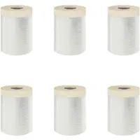 vidaXL Afplaktape met lijm 6 st Doorzichtig 30 x 3300 cm HDPE