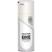 Maston ONE - spuitverf - zijdeglans - crèmewit (RAL 9001) - 400 ml - spuitbus verf