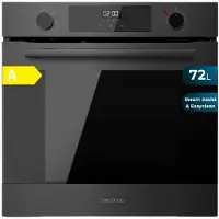 Cecotec 02808, Middenklasse, Elektrische oven, 72 liter, 2800 W, 72 liter, Stoomfunctie