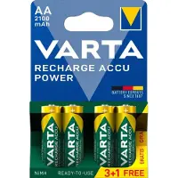 Varta 4 Stuks (1 Blister a 4 st) Oplaadbare Batterij Recharge Accu Power AA 2100mAh