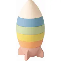 Kinder and Kids - Wheat Straw Rocket Stacking Game - (K30001)