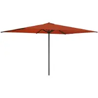 vidaXL Tuinparasol 200 x 300 cm Polyester Rechthoekig Terracotta