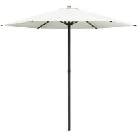 vidaXL Tuinparasol 230 x 230 cm Polyester Rechthoekig Crèmekleurig