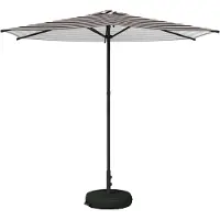 vidaXL Tuinparasol met voet 270 x 270 cm Polyester Rechthoekig