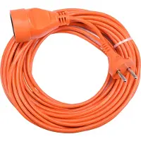 VOREL Verlengsnoer - - 82673 - Oranje - 20 m - 2x1 mm²