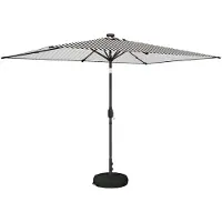 vidaXL Tuinhaard met LED-verlichting en basis 200 x 300 cm Polyester