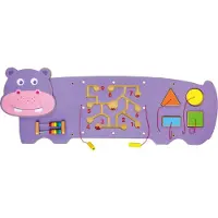 Vigatoys Viga Toys - Nijlpaard - Wandspeelbord - Multi