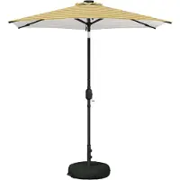 vidaXL Tuinhaard met LED-verlichting en basis 230 x 230 cm Polyester