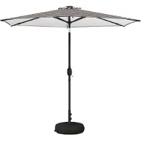 vidaXL Tuinhaard met LED-verlichting en basis 270 x 270 cm Polyester