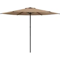 vidaXL Tuinparasol 300 x 300 cm Polyester Rechthoekig Taupe