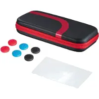 Hama Set (tas, beschermglas, bedieningshulpstukken) (Switch), Andere spelaccessoires, Zwart