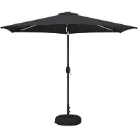 vidaXL - Tuinhaard - met - LED-verlichting - en - basis - 300 - x - 300 - cm - Polyester