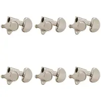 Grover Original Rotomatics 18:1 Gear Ratio 102-18 Series nickel stemmechanieken set van 6 - 3x3