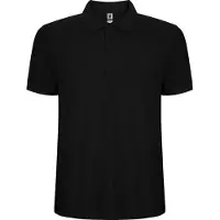 GOR Heren Pegaso Premium Effen Polo Shirt (Zwart)
