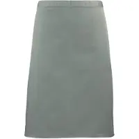 Premier Unisex Volwassenencollectie Halflang Taille Schort (Salie)