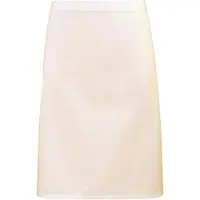 Premier Unisex Volwassenencollectie Halflang Taille Schort (Natuurlijk)