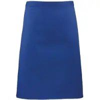 Premier Unisex Volwassenencollectie Halflang Taille Schort (Koningsblauw)