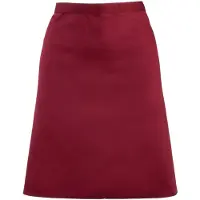 Premier Unisex Volwassenencollectie Halflang Taille Schort (Bourgondië)