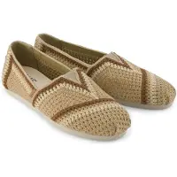 Toms Instappers 'ALPARGATA CLASSIC' crème / donkerbeige / bruin