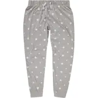 SF Women Dames/Dames Heather Stars Cuffed Joggingbroek (Heide Grijs/Wit)