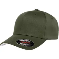 Flexfit Wollige gekamde muts (Olijf)