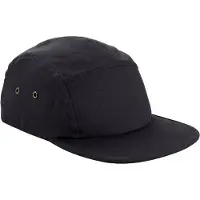 Beechfield Unisex Volwassen Biologisch Katoenen Honkbalpet met 5 Panelen (Zwart)